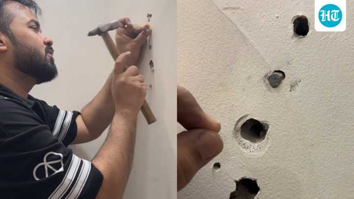 Noida man hammers wooden pencil into wall of ₹ 1.5 crore flat: ‘Kya ghar banaya’