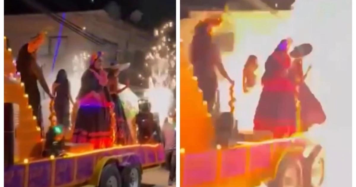 Explosión en desfile de Día de Muertos deja diez lesionados en Mazatepec, Morelos
