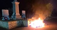 Police investigating after 'disgraceful' arson attack near war memorial