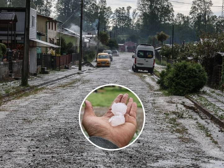 VIDEO. Sistema frontal en el sur de Chile: caen lluvias y granizos de gran tamaño en la región de Los Lagos