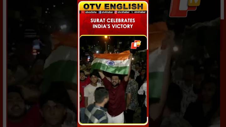 People In Surat Celebrate India’s Triumph Over South Africa In Women’s World Cup Final