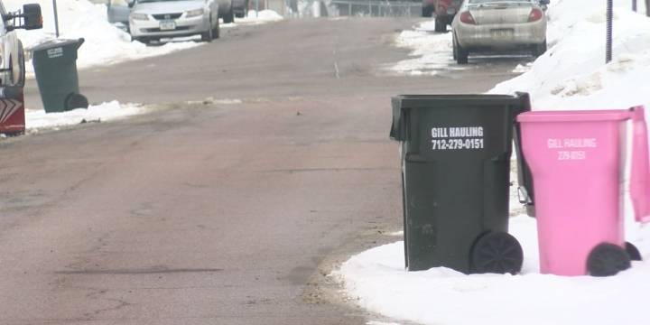 Sioux City garbage and recycling collection delayed