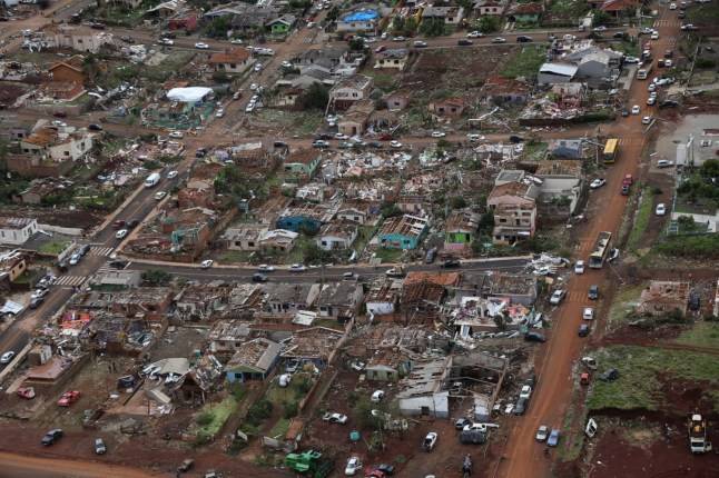 Severe tornado rips through southern Brazil killing six and injuring hundreds