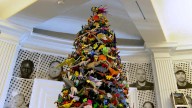 Holiday tree featuring thousands of origami works opens at NYC's American Museum of Natural History