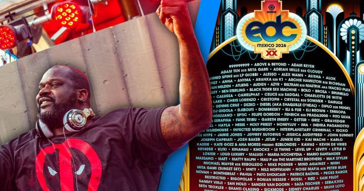 Shaquille O´Neal será DJ invitado en el Electronic Daisy Carnival México 2026
