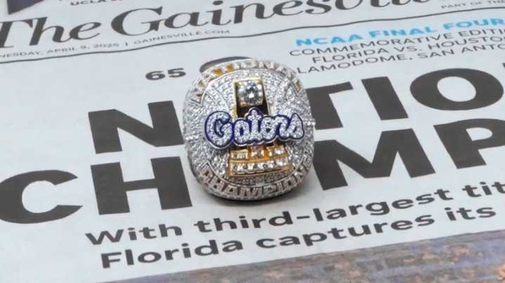 Florida Gators unveil 2025 title rings and hand deliver them to alumni in NBA
