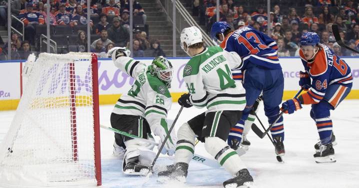 Stars crush Oilers 8-3 as Benn scores 400th career goal for Dallas