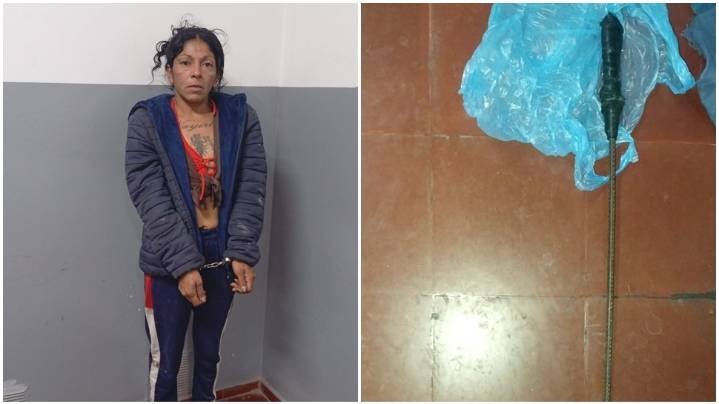Detuvieron a una mujer por atacar con un hierro a madre e hija menor de edad