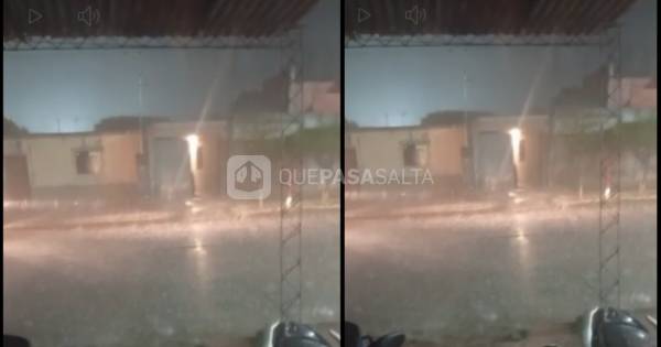 Tormenta con granizo y de viento azota Rosario de Lerma: va llegando a Salta