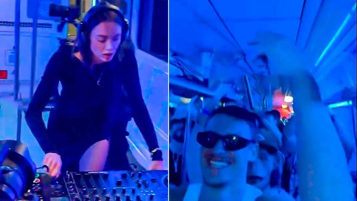 ¿Fiesta en el metro de Medellín? Esto fue lo que pasó con la Dj que se tomó un vagón para un set de Techno