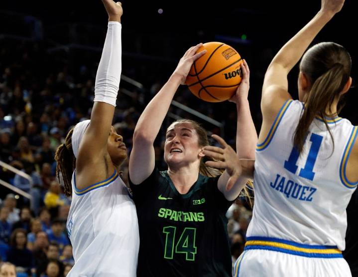 Three Spartans have 15 points as No. 23 Michigan State women roll Eastern Michigan 92