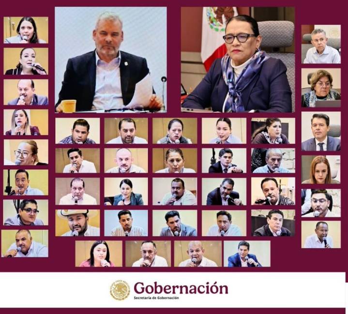 Se reúnen presidentes municipales con Segob para determinar vías de acción en Michoacán