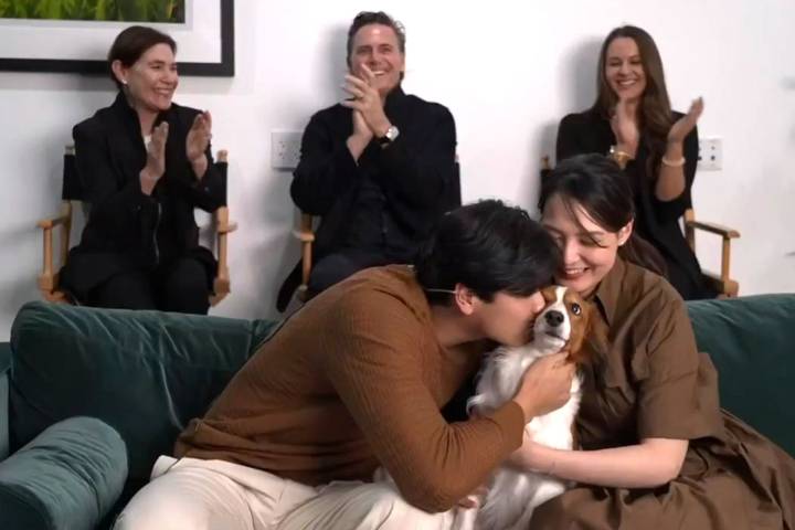 Shohei Ohtani Kisses His Dog Before His Wife After Winning National League MVP