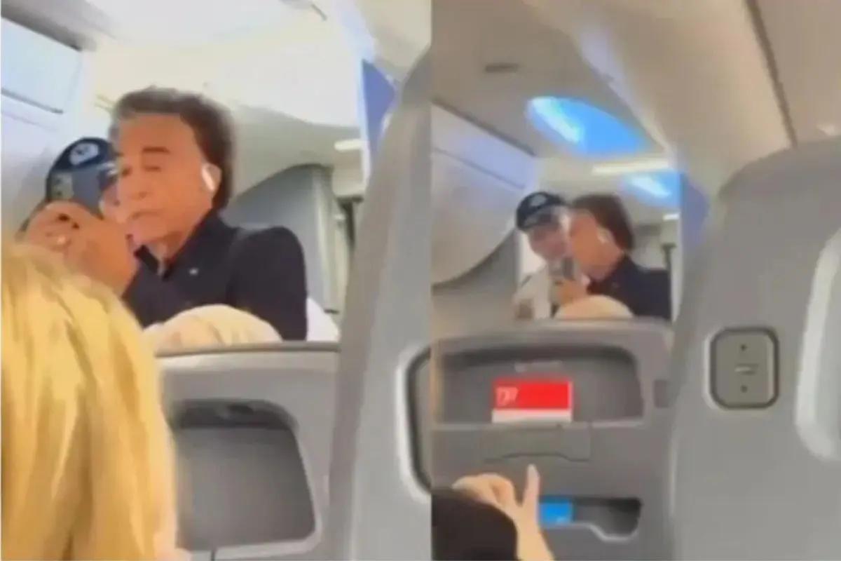 Expulsan a José Luis Rodríguez “El Puma” de avión por protagonizar discusión