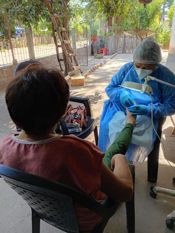 Aguaray: Relevamiento y segunda asistencia de podología Capiazuty