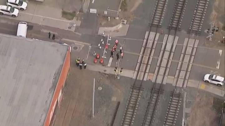 Pedestrian dies after being struck by trolley near downtown San Diego