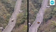 Chinese SUV fails Range Rover’s ‘Stairway to Heaven’ stunt, crashes guardrail