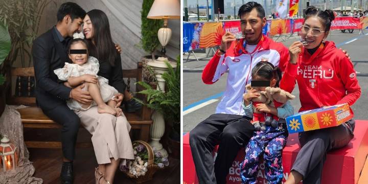 Mary Luz Andía y Henry Campos celebran sus medallas bolivarianas junto a su hija en una jornada familiar inolvidable