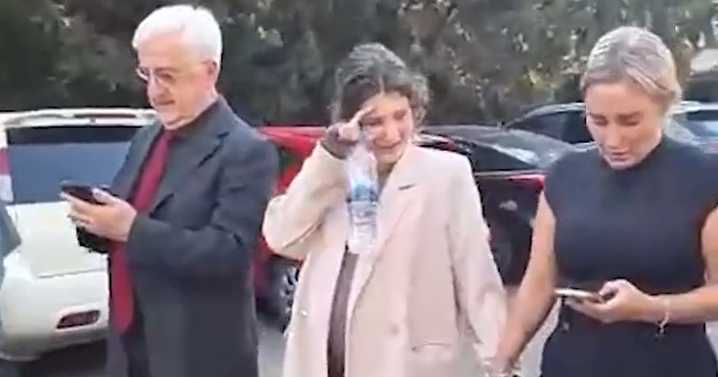 Video shows moment pregnant drugs mule Bella Culley walks free from Georgian prison