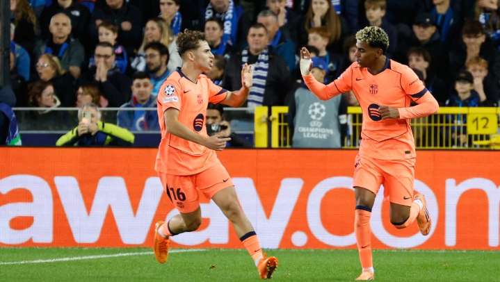 Lamine Yamal rescata el empate para el Barcelona ante Brujas