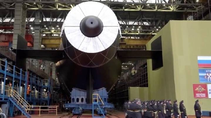 Revelan primeras imágenes del nuevo submarino ruso diseñado para portar el Poseidón