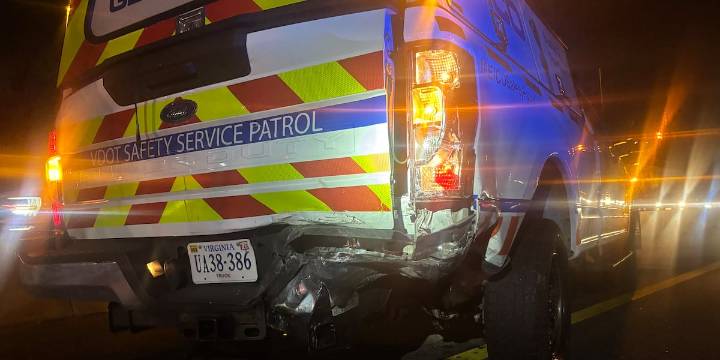 VSP investigating crash on I95 involving service vehicle