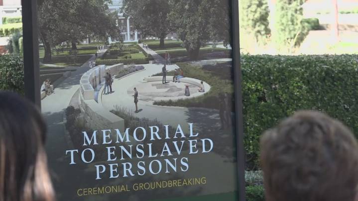 Baylor University holds dedication ceremony for memorial honoring contributions of enslaved persons