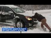 Significant snow accumulation across Lake County, IL