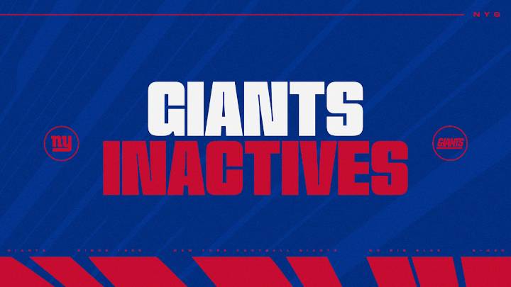 NFL Week 9 Inactives: Who's in, who's out for 49ers at Giants