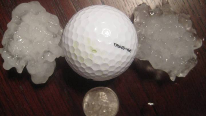 Mennonites Rush to Get Their Cars Outside During Hail Storm