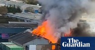 Huge fire breaks out in west London warehouse
