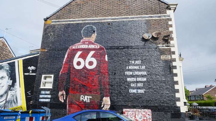 Alexander-Arnold's mural defaced ahead of Liverpool return
