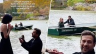 Woman finds the stranger who recorded her Central Park engagement