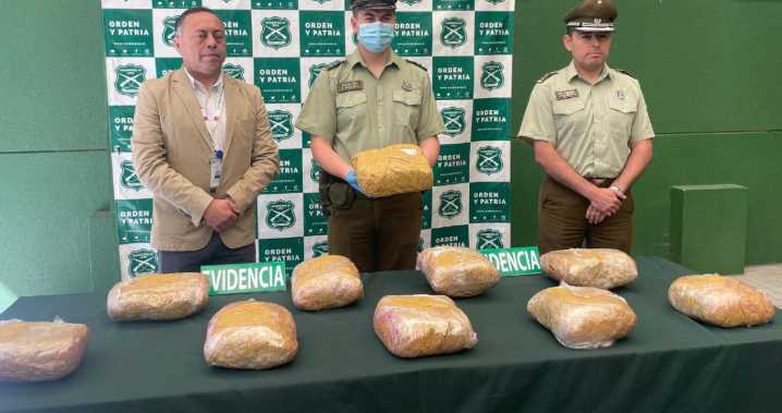 Incautan 10 kilos de marihuana elaborada tras control carretero en San Nicolás