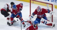 Canadiens quick to congratulate Montembeault after overtime win over Senators