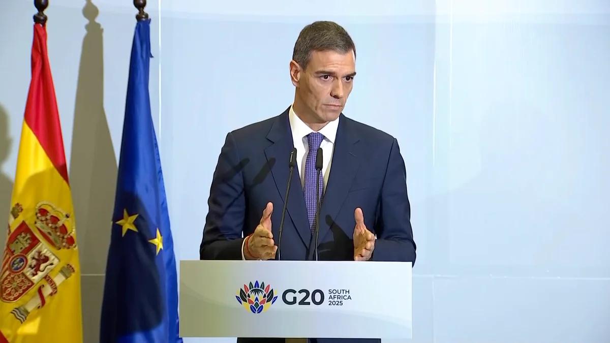 Sánchez insiste en la inocencia del fiscal general del Estado y no ve sentido hablar "ahora mismo" de un posible indulto