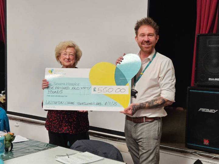Guild members hear inspiring talk from Severn Hospice and donate £550