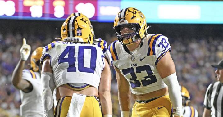 LSU football put all three Weeks brothers on the field in game against Western Kentucky