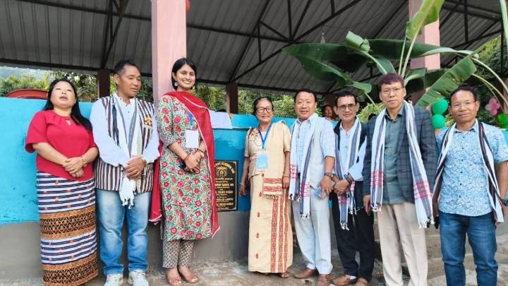 Assembly shed inaugurated at Government Girls’ Residential School in Sarkha Happa, Sagalee