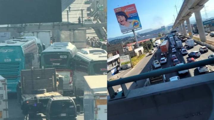 Por desaparecido, bloquean la México-Toluca con dirección a la CDMX