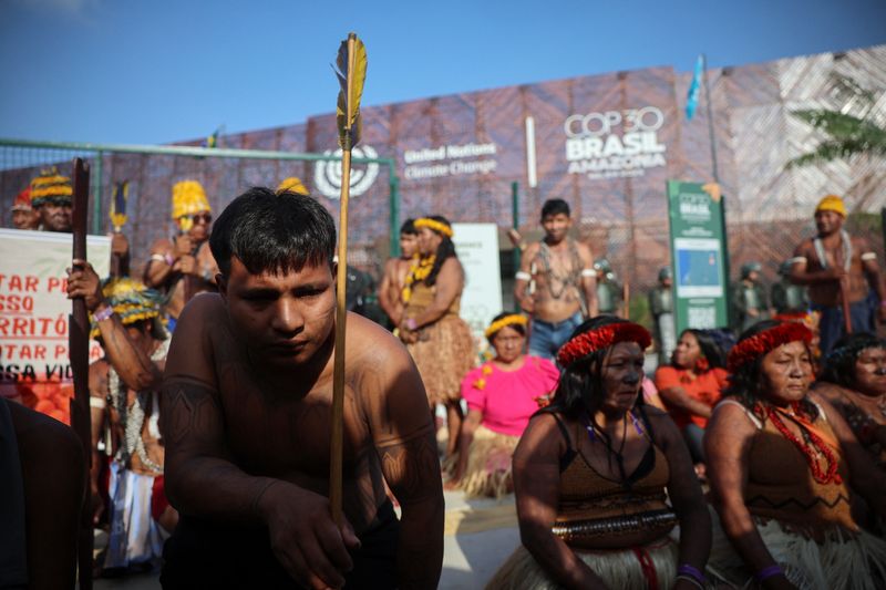 Indigenous protesters block entrance to COP30 climate summit in Brazil