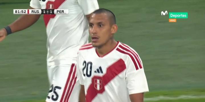 Golazo de Alex Valera con potente zurdazo para empate de Perú vs Rusia por amistoso FIFA 2025