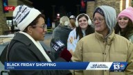 Black Friday shoppers line up early for giveaways at Leeds outlet mall