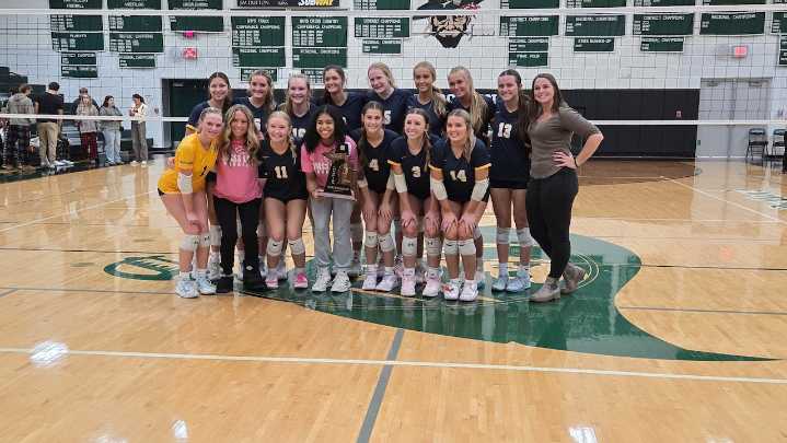 Youthful Grass Lake adds another district volleyball title
