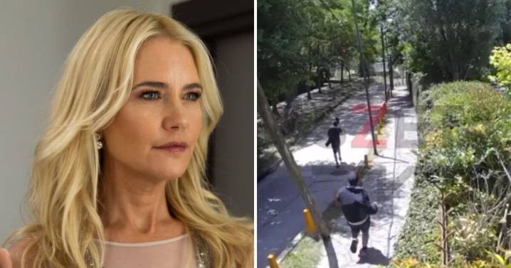 Se filtró un impactante video de la fuga de los ladrones que entraron a la casa de Valeria Mazza