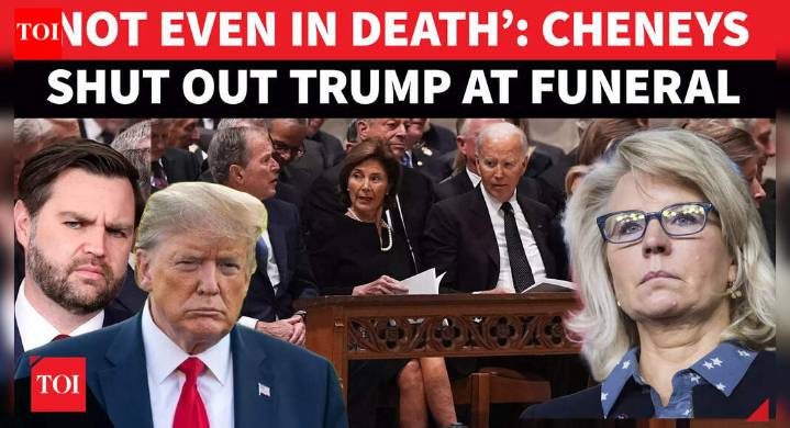 "Trump, Vance Out; Bush, Biden Attend: Cheney Family’s Big Political Message At Funeral I Watch