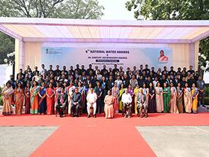 Two IAS officers honoured by President for water conservation