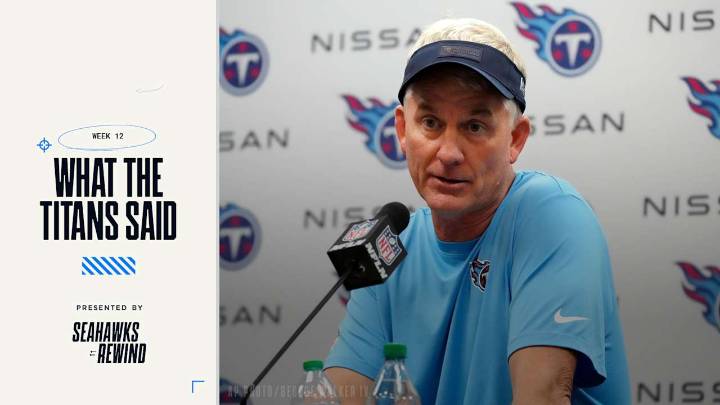 What The Titans Said Following Their 30-24 Loss Vs. The Seahawks
