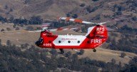 Monster in the dark: mighty Chinook makes aviation history fighting bush fire