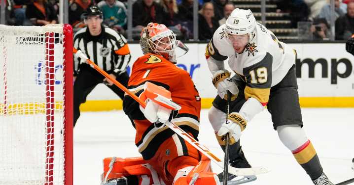Cutter Gauthier gives Ducks 4-3 OT win over Golden Knights